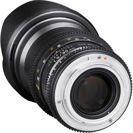 Rokinon 35mm T1.5 Lente Cine para Montura Canon EF con Filtro 77mm