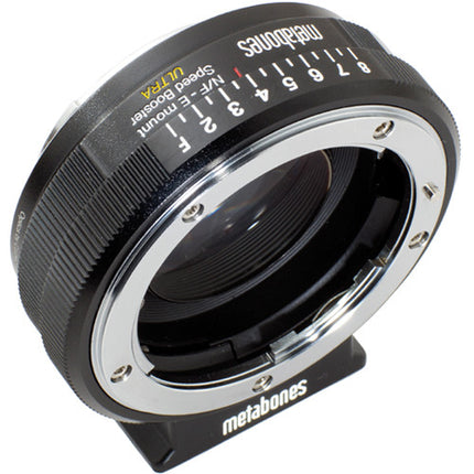 Metabones Nikon F-Mount a Sony E-Mount Adaptador Speed Booster 1 f Stop 0.71x con Pie de Trípode Desmontable