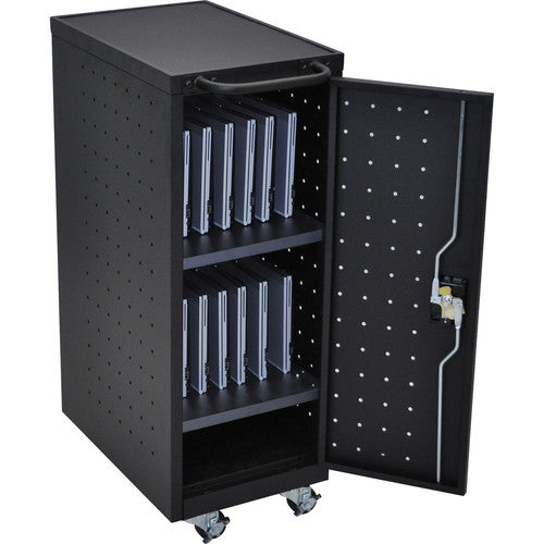 Luxor LLTP12-B Carro de carga para 12 tablets y laptops con ruedas y cerradura