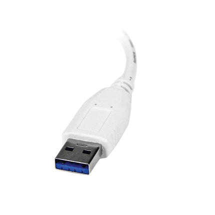 StarTech Adaptador de Red USB 3.0 a Ethernet Gigabit Blanco 5 Gb/s velocidad