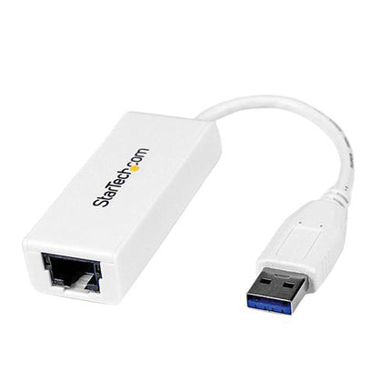 StarTech Adaptador de Red USB 3.0 a Ethernet Gigabit Blanco 5 Gb/s velocidad