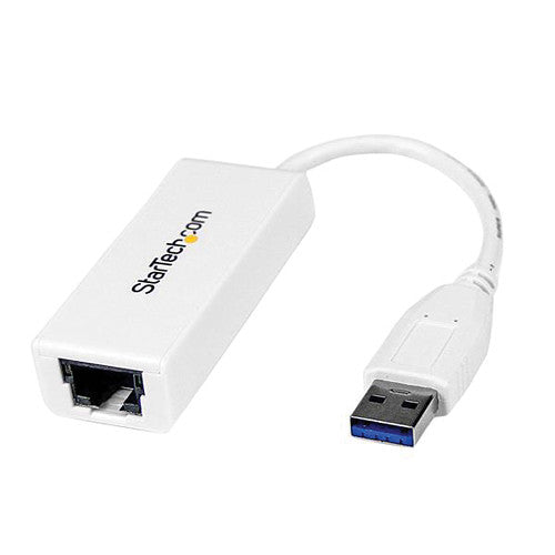 StarTech Adaptador de Red USB 3.0 a Ethernet Gigabit Blanco 5 Gb/s velocidad