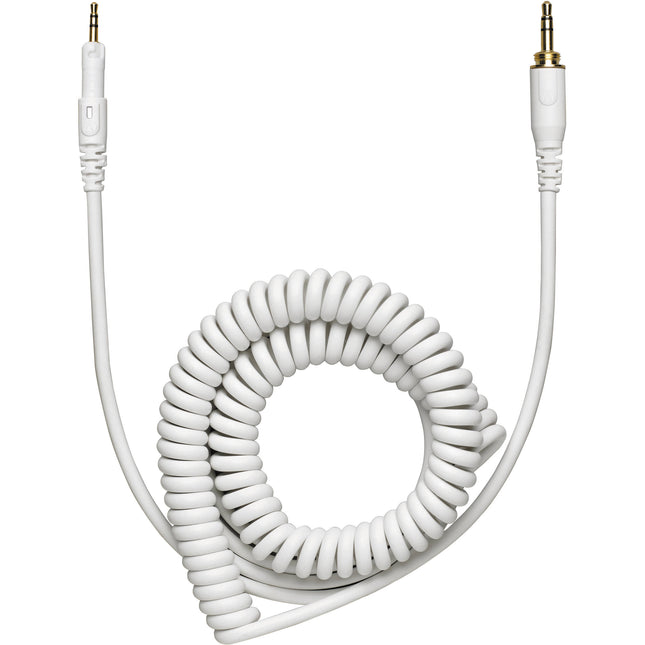 Cable Audio-Technica HP-CC para auriculares ATH-M50x Blanco Enrollado 3.5mm
