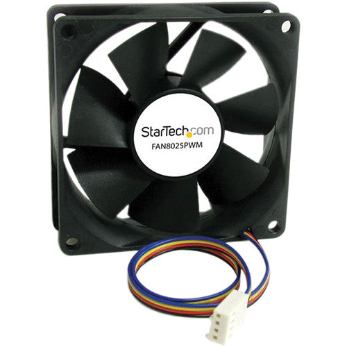 StarTech Ventilador para Caja de PC 80x25mm PWM 2500 RPM Negro