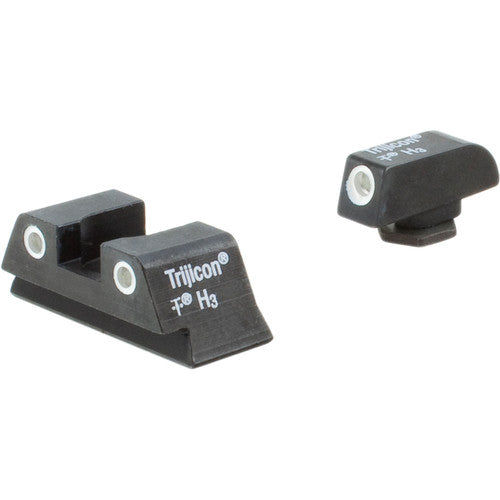 Trijicon Bright & Tough Mira Nocturna para Glock 42 43 con Lámparas Tritio Durable Metal
