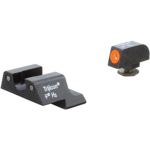 Trijicon HD Juego de Miras Nocturnas para Pistola Glock 42/43 Disco Naranja Punto Verde