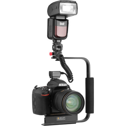Vello Speedy Soporte Rotatorio Flash con Cable TTL 1.5' Canon EOS