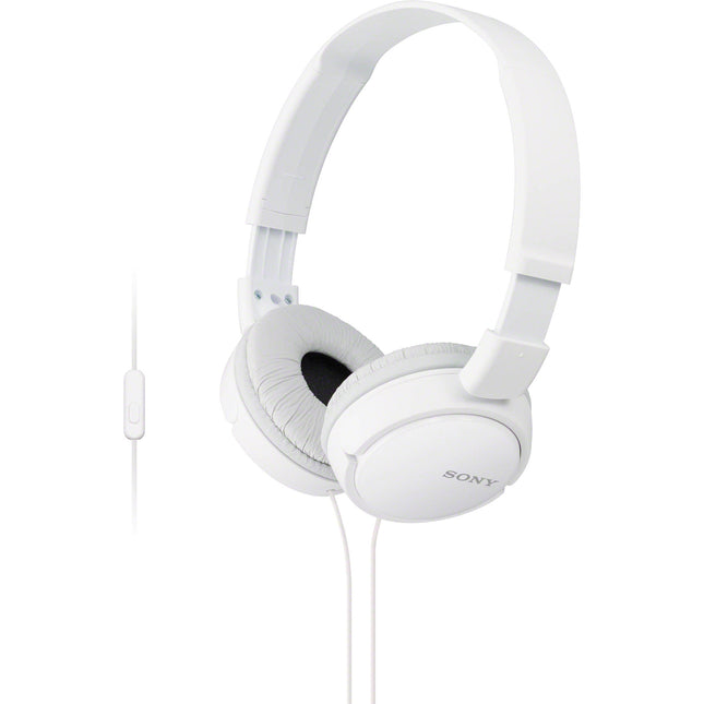 Sony MDR-ZX110AP Auriculares On-Ear con Micrófono 30mm Drivers 12Hz-22kHz Blanco