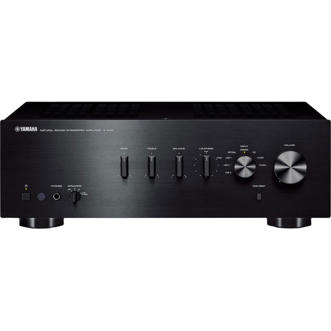 Yamaha A-S301 Amplificador Estéreo Integrado 60W Entradas Ópticas y Coaxiales