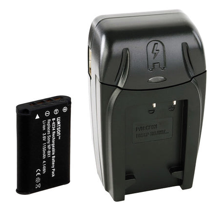 Watson NP-BX1 Batería de Litio 3.6V 1150mAh Kit Cargador AC/DC Compacto