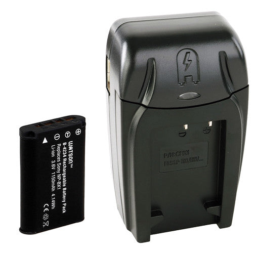 Watson NP-BX1 Batería de Litio 3.6V 1150mAh Kit Cargador AC/DC Compacto