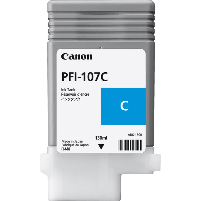 Canon PFI-107C Cartucho de Tinta Cian 130mL para iPF680 iPF780