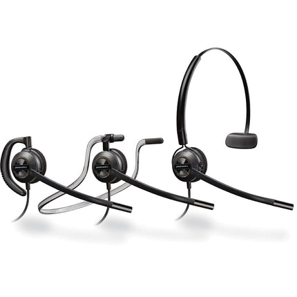 Poly EncorePro HW540 Auriculares 3 en 1 Micrófono Cancelación Ruido 6800 Hz