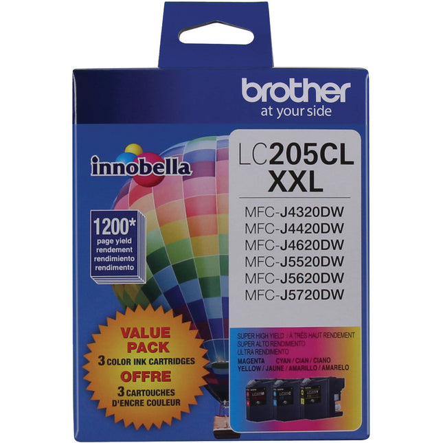 Brother LC2053PKS Innobella Juego de 3 Cartuchos de Tinta Color XXL para Impresoras MFC-J4320DW a MFC-J5720DW