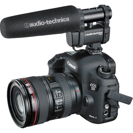 Audio-Technica AT8024 Micrófono para Cámara Estéreo Mono 39 Pulgadas Cable