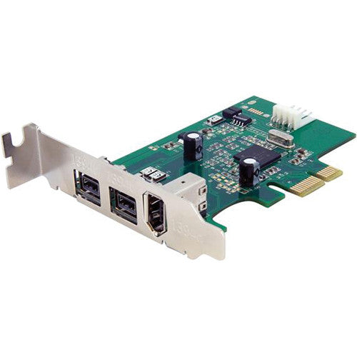 StarTech Tarjeta Adaptadora FireWire 3 Puertos PCI Express Baja Perfil 800 Mb/s