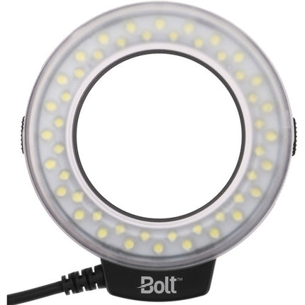 Bolt VM-110 LED Luz anular macro con 8 adaptadores de lentes y difusores