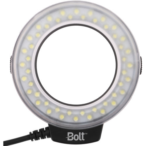 Bolt VM-110 LED Luz anular macro con 8 adaptadores de lentes y difusores