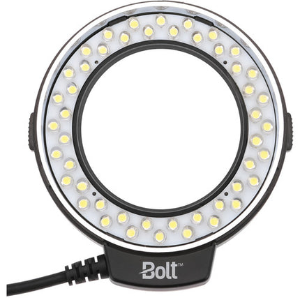 Bolt VM-110 LED Luz anular macro con 8 adaptadores de lentes y difusores