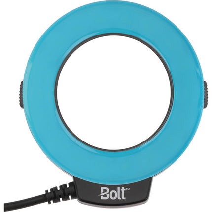 Bolt VM-110 LED Luz anular macro con 8 adaptadores de lentes y difusores