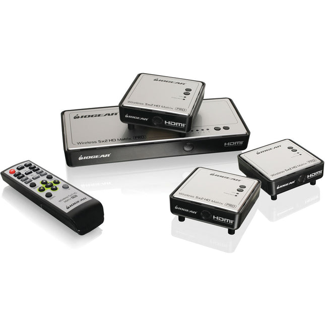 IOGEAR Wireless 5 x 2 HD Matrix Pro con dos receptores adicionales