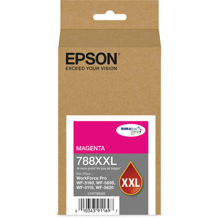 Cartucho de Tinta Epson T788XXL Magenta DURABrite Ultra Alta Capacidad para Impresoras WorkForce