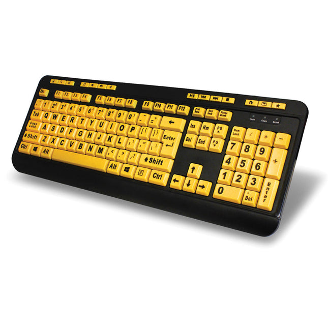 Adesso EasyTouch 132 Teclado de Escritorio USB con Teclas Grandes Multimedia