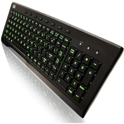 Adesso SlimTouch 120 Teclado Multimedia Compacto USB Iluminado 3 Colores teclado numérico compatible Windows Mac