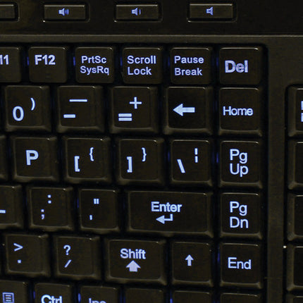 Adesso SlimTouch 120 Teclado Multimedia Compacto USB Iluminado 3 Colores teclado numérico compatible Windows Mac