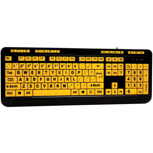 Adesso EasyTouch 132 Teclado de Escritorio USB con Teclas Grandes Multimedia