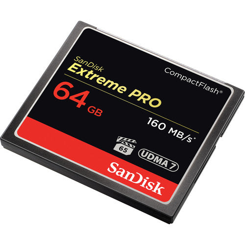 SanDisk Extreme Pro Tarjeta de Memoria CompactFlash 64GB 160MBs lectura 150MBs escritura
