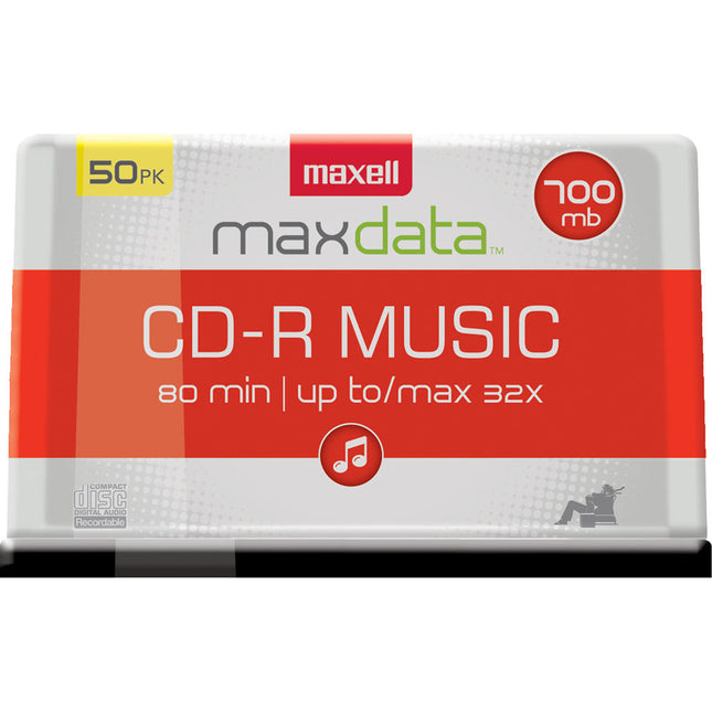 Maxell CD-R 80 32x Disco Grabación Audio Paquete 50 unidades