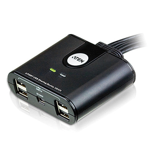 ATEN US424 4 Puertos USB Dispositivo de Compartir Periféricos Garantía 3 Años