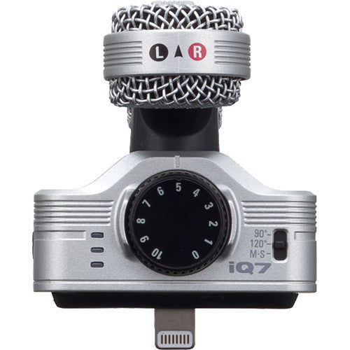 Zoom iQ7 Micrófono Estéreo Mid-Side para iOS Conexión Lightning 48 kHz 16-Bit