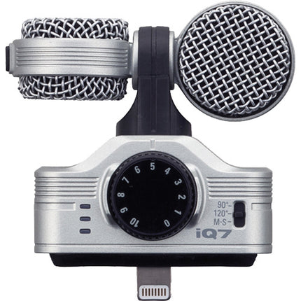 Zoom iQ7 Micrófono Estéreo Mid-Side para iOS Conexión Lightning 48 kHz 16-Bit