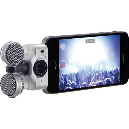 Zoom iQ7 Micrófono Estéreo Mid-Side para iOS Conexión Lightning 48 kHz 16-Bit