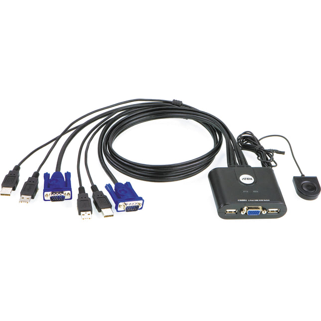 ATEN CS22U Switch KVM USB de 2 puertos con garantía de 2 años