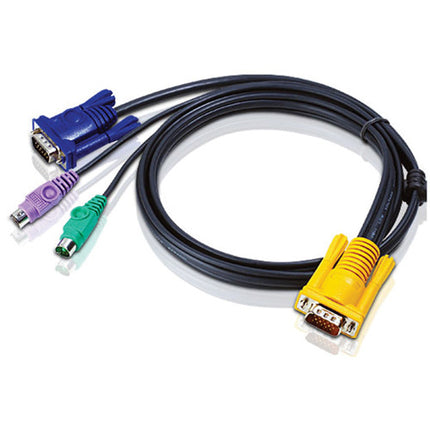 ATEN 2L-5201P Cable KVM SPHD15 a VGA y PS/2 1.2 m 4 pies