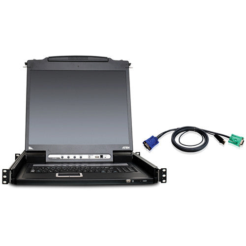 ATEN Aten CL5708M Consola KVM LCD 17 pulgadas 8 puertos raíles únicos