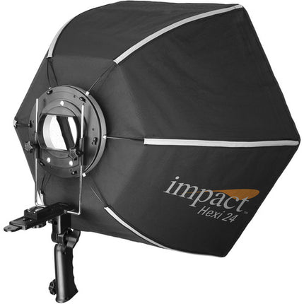 Impact Hexi 24 Speedlight Softbox para flashes con soporte ajustable y difusores