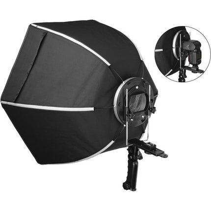 Impact Hexi 24 Speedlight Softbox para flashes con soporte ajustable y difusores