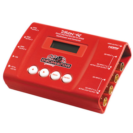 DECIMATOR DMON-4S Convertidor 4 Entradas SD HD 3G-SDI Cuádruple Multivisor