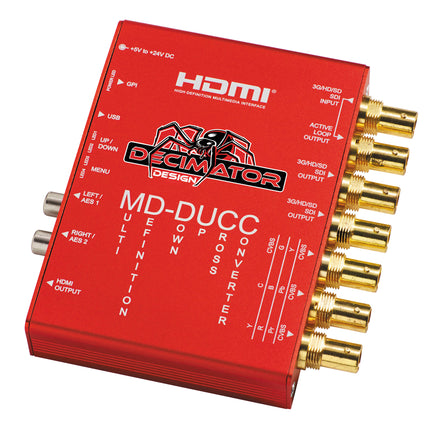 DECIMATOR MD-DUCC Convertidor de Video Multi-Definición SDI HDMI 10-Bit 16 Canales Audio