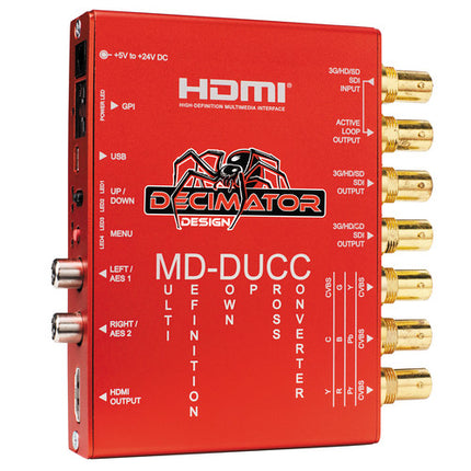 DECIMATOR MD-DUCC Convertidor de Video Multi-Definición SDI HDMI 10-Bit 16 Canales Audio