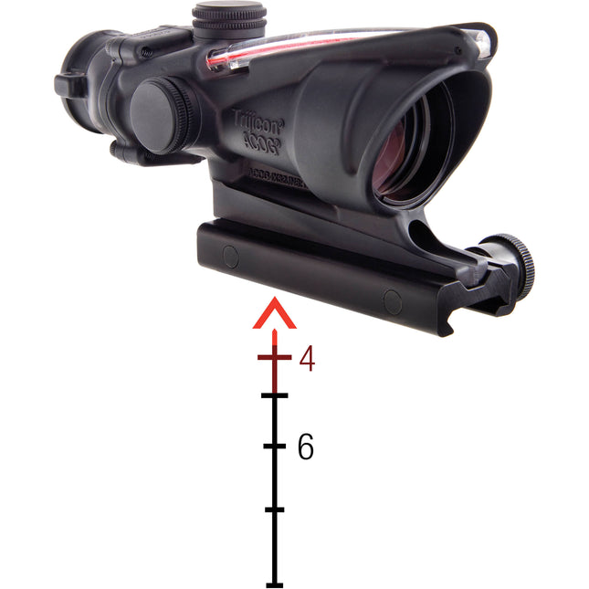 Trijicon 4x32 ACOG Visor Rifle Iluminación Dual Retícula Red Chevron M193