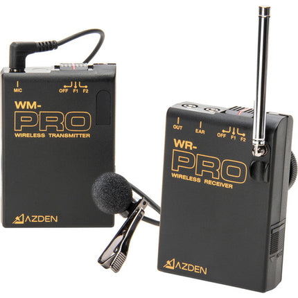 Azden WLX-PRO+i Sistema de Micrófono Lavalier Inalámbrico VHF para Smartphones 169 170 MHz