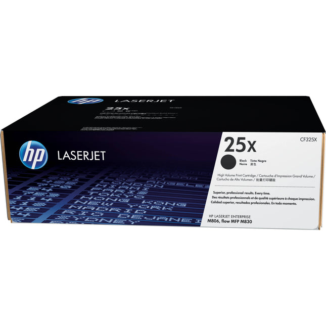Cartucho de tóner negro HP 25X para LaserJet Enterprise M830 M806