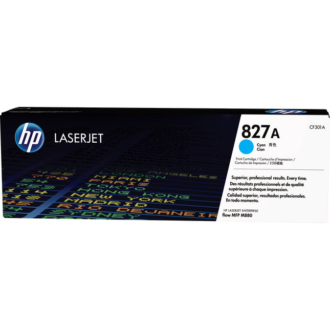 HP 827A Toner Láser Cyan para impresoras Color LaserJet Enterprise M880