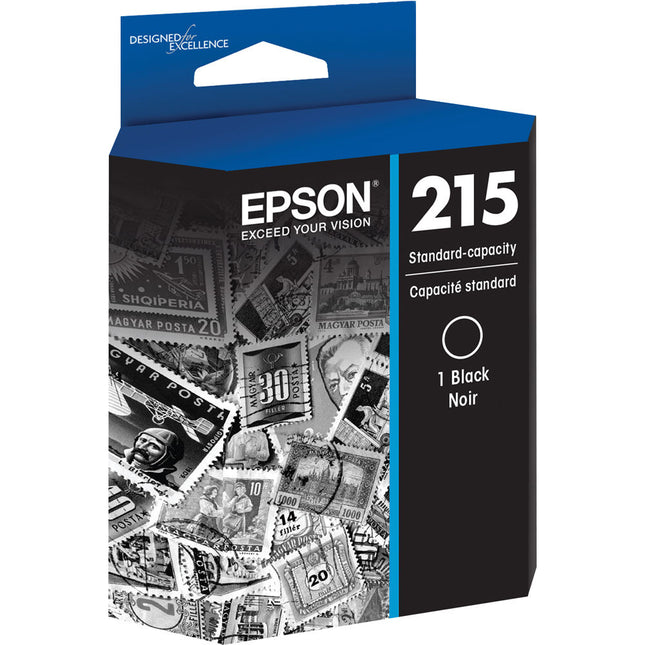 Cartucho de Tinta Epson T215 DuraBrite Ultra Negro Capacidad Estándar para Impresora Móvil WorkForce WF-100