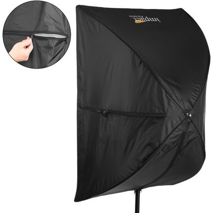 Impact Parabox Softbox 24 x 36 pulgadas Difusor Frontal Interior Plateado